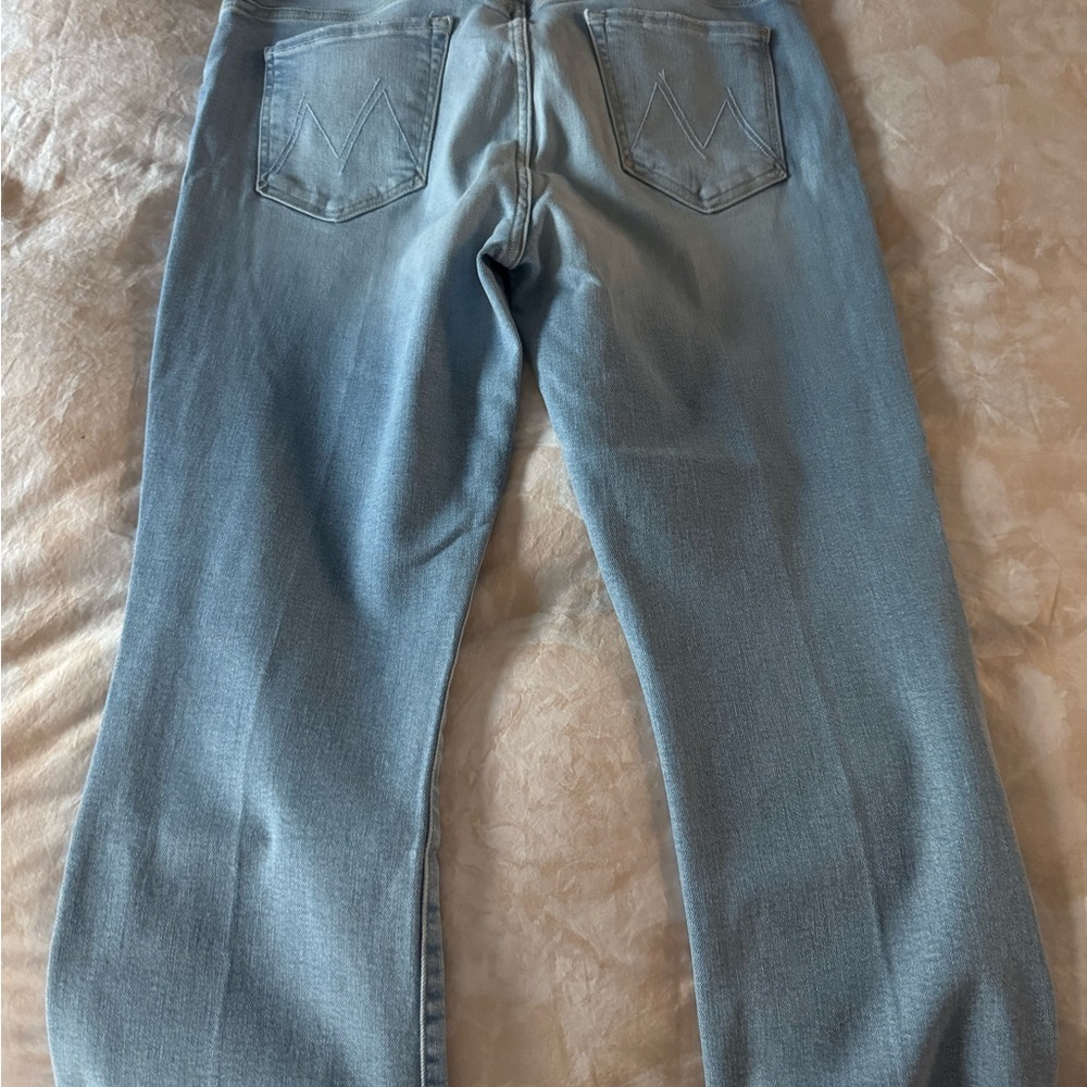 Mother Insider Step Fray Limited Edition Wash Jeans Size 33 - Picture 5 of 11